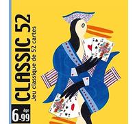 Djeco – Jeu classique de 52 cartes Classic 52 (DJ05100) – Multicolore