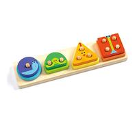 Jeu d'encastrement 1234Basic Djeco Rose