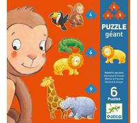 Djeco- Animal Puzzles progressifs, DJ07114, Mixte