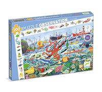 Djeco DJ07460 Puzzle Observation Secrets de la Mer 200 Pièces