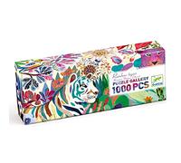 Djeco Puzzle enfant Rainbow Tigers 1000 pièces Multicolore