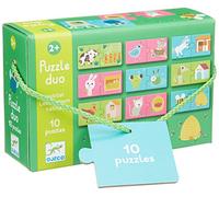 Djeco- Puzzle Duo Habitat, DJ08164, Multicolore