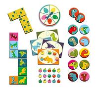 Bingo Mémo Domino Djeco Dinosaures Multicolore G