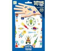 DJECO Espace Tatouages temporaires Multicolore (DJ09590)