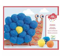 DJECO Fluffy Animals création d’animaux en pompons 18m+ 1 pcs