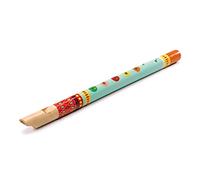 Flute en bois coloree - instrument de musique Vert G
