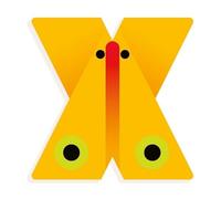 Djeco Graphic Animal-X Aide pédagogique aux Lettres et Mots magnétiques (DD04983)