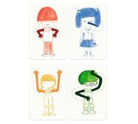 Djeco Jeu de cartes Kidimime – Jeu d'ambiance Multicolore