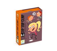 DJECO Jeu de Cartes Tip Top Clap - Sons et Mimes Interactifs : Créez une Suite de Bruits et de Mîmes au Rythme du Jeu ! Mémoire & Coopération - Dès 6 Ans - 32 Cartes