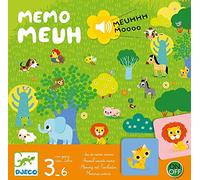Djeco Jeu classique Mémo Meuh Multicolore
