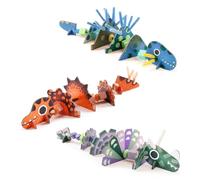 Djeco Jouet Enfilage - Dinosaures Terribles - Enfilage de perles FSC Mix