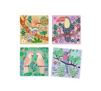 Djeco Kit de bricolage mosaïque Canopée - Art animal créatif pour les enfants.