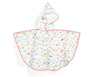 DJECO Lifestyle Poncho de Pluie Légèreté Taille S 110-122 cm Jeunesse Unisexe Multicolore