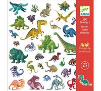 160 stickers Dinosaures DJECO vert TU