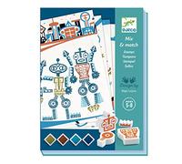 Djeco Mix & Match DJ08740 Tampons Alien Robots