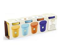 4 pots de pâte à modeler nature multicolore TU