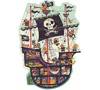 DJECO- P. Gigante El Barco Pirata P. Géant Le Bateau Pirate (37129), Multicolore