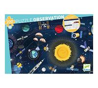Puzzle enfant 200 pièces Djeco Observation Espace Multicolore