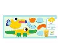 Djeco Pâte à modeler Mapatanimaux - kit 140 g + 12 pièces en bois, dès 18 mois