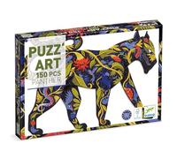 Djeco Puzzle PUZZ'ART Panthère – 150 pièces, dès 6 ans, poster inclus, 62×46,5 cm