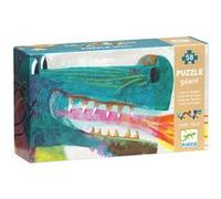 Djeco Puzzle Géant Léon le dragon 58 pièces Rouge G