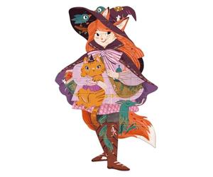 Djeco Puzzle Lily la sorcière - Puzzle magique pour enfant 36 pièces