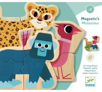 DJECO Puzzle magnétique Animaux mélangés