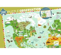 Puzzle Observation 200p Tour du monde multicolore G