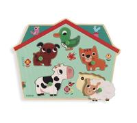 Djeco Puzzle sonore Ouaf Woof – 5 pièces