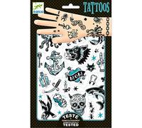 Djeco- Tattoo Dark Side- 50 tatouages environ- 21x14cm