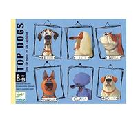 DJECO Top Dogs 35099 Jeux de Cartes, Multicolore