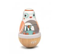 DJECO Wood Roly-Poly Owl jouet 10m+ 1 pcs