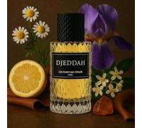 Djeddah Les Parfums d'Igor Paris, Parfum de Luxe, Flacon en Verre Géométrique avec Bouchon Noir et Couronne Dorée