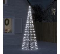 DJEKA Lumière de Sapin de Noël LED avec Piquet - Décoration Extérieure Lumineuse - Blanc Froid - 300 cm