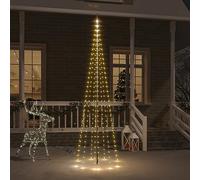 DJEKA Sapin de Noel Exterieur Lumineux Decoration Noel Exterieur Décoration de Vacances Arbre de Noël de Jardin Extérieur-Blanc Chaud-Lumières LED droites/300 x 100 cm