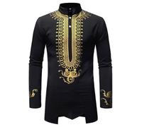 Djellaba Boubou Africain Homme Tenue Africaine Blanche Mariage Cérémonie Musulmane Haute Qualité Coton Léger Ramadan Design Marocain Traditionnel Brodé Qamis Tunique Caftan Marocaine Femme c-Le noir X