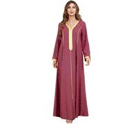Djellaba Femme qualité Premium - Caftan 1 pièce - Sublime djellaba Portable comme Une Abaya Femme ou Un Caftan marocain - XL