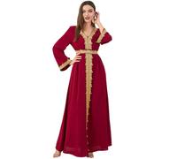 Djellaba Femme qualité Premium - Caftan 1 pièce - Sublime djellaba Portable comme Une Abaya Femme ou Un Caftan marocain - M