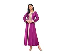 Djellaba Femme qualité Premium - Caftan 1 pièce - Sublime djellaba Portable comme Une Abaya Femme ou Un Caftan marocain - S