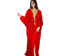 Djellaba Femme Qualité Premium - Caftan 1 Pièce - Sublime Djellaba Portable Comme Une Abaya, Une Robe Kabyle ou Un Caftan Marocain