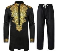 Djellaba Homme Ramadan Eid Artisanat Traditionnel Marocain Prière Qamis Homme Dubai Homme Saoudien Vintage Chemise Soiree Qamis Lâche Robe Élégante Tunique Abaya pour Ethnique, Mariage, Soirée