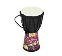 Djembé africain en peau de chèvre en PVC de 10,2 cm - Instrument de musique pour enseigner aux enfants - Accessoires de batterie à main africaine
