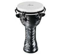 Djembe Africain Tambour Drum Percussions 10'' (25 cm) in PVC Argente Brosse