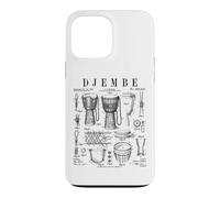 Djembé Drummer Africain Drummer Musique Vintage Brevet Coque pour iPhone 13 Pro Max