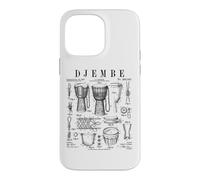 Djembé Drummer Africain Drummer Musique Vintage Brevet Coque pour iPhone 14 Pro Max