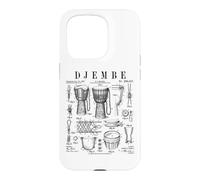 Djembé Drummer Africain Drummer Musique Vintage Brevet Coque pour iPhone 15 Pro