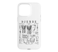 Djembé Drummer Africain Drummer Musique Vintage Brevet Coque pour iPhone 15 Pro Max