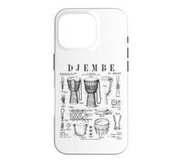 Djembé Drummer Africain Drummer Musique Vintage Brevet Coque pour iPhone 16 Pro