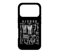 Djembé Drummer Africain Drummer Musique Vintage Brevet Coque pour iPhone 17 Pro