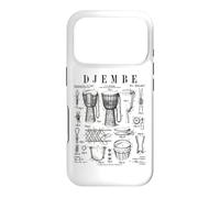 Djembé Drummer Africain Drummer Musique Vintage Brevet Coque pour iPhone 17 Pro